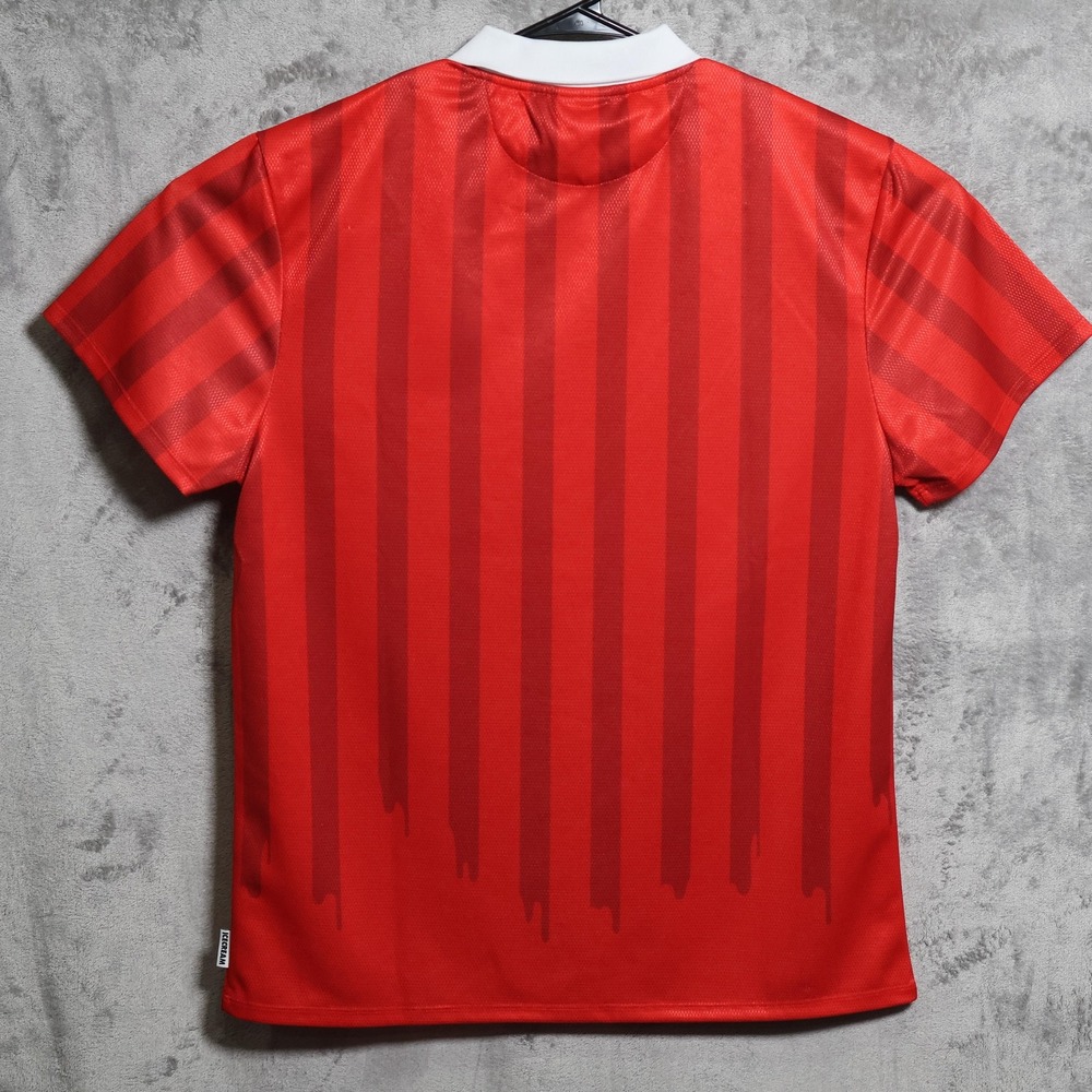 Icecream Soccer Jersey Mens Medium Red Billionaire Boys Club Striped V-Neck - Picture 4 of 10